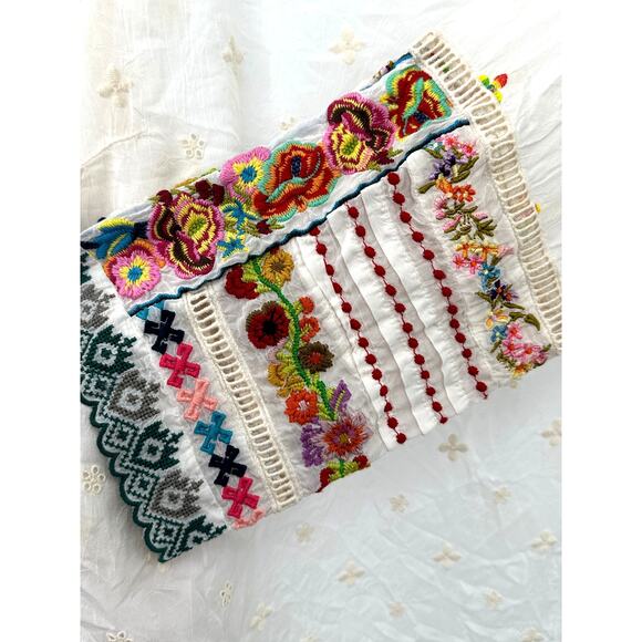 Johnny Was Simple All Over Tunic with Embroidered Cuffs 1X - Picture 3 of 8